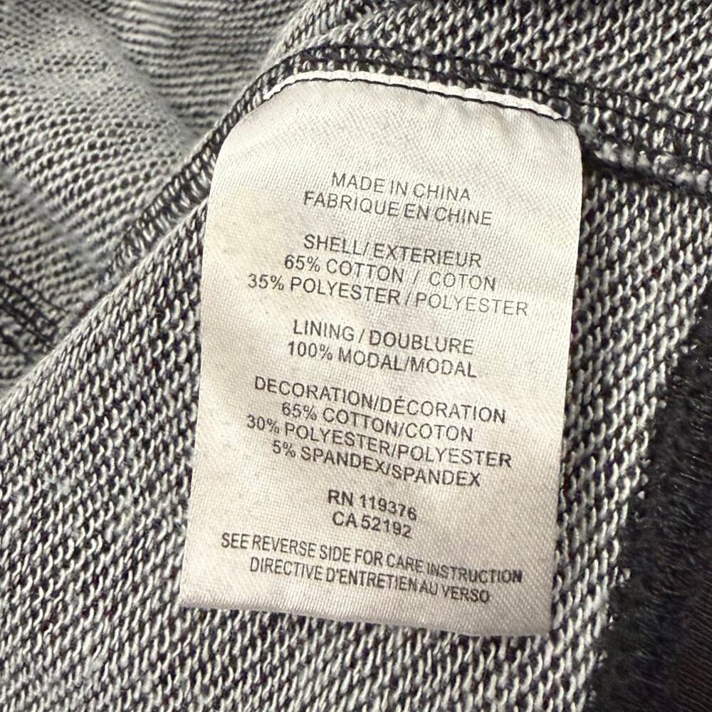 Helmut Lang Desginer Acid Wash Distressed Sweatshirt Dress Black Women Medium - Picture 4 of 8